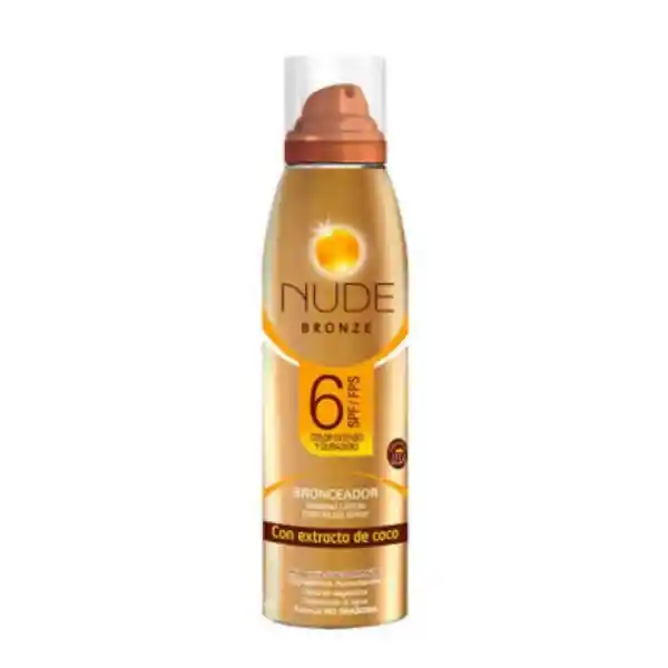 Nude Nude Aerosol Bronceador Spf6 177 mL