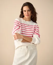 Suéter Tejido Crudo Novia Claro Talla S 661G204 Esprit