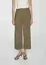 Pantalón Lidof Khaki Talla L Mujer Mango