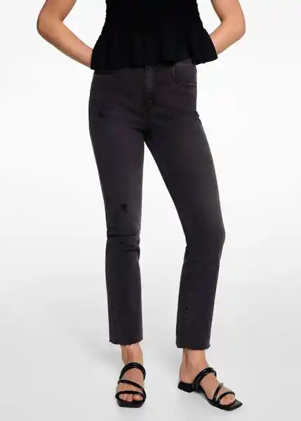 Jean Slimtn Tejano Negro Talla 20 Niñas Mango