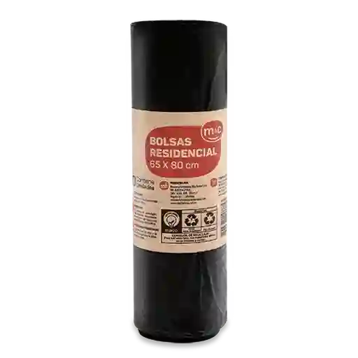 M&C Bolsa de Basura Negra 65 x 80 cm