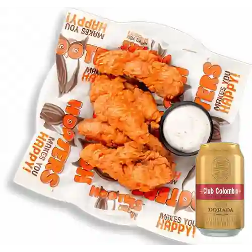 Combo Chicken Breast Strip + Club Col. Dorada 330ml Lata