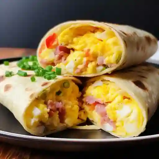 Wraps huevo jamon