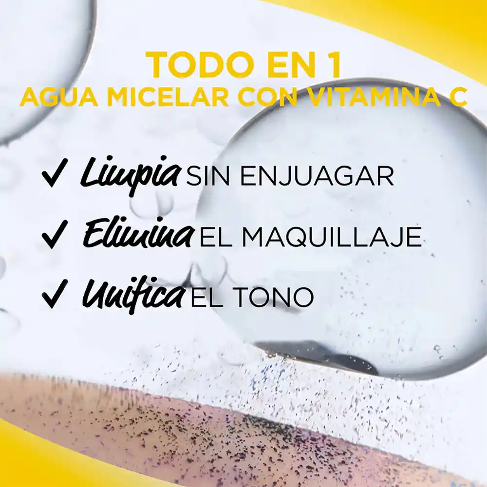 Agua Micelar Garnier Vitamina C Express Aclara 100 ml