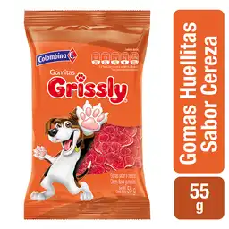 Grissly Gomitas Huellas Sabor Cereza