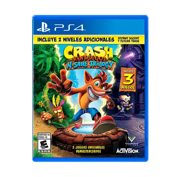   Playstation  Videojuego Ps4 Crash Bandicoot Nsane Trilogy 