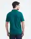 Camiseta Polo Verde Pluvisilva Ultraoscuro Talla M Chevignon