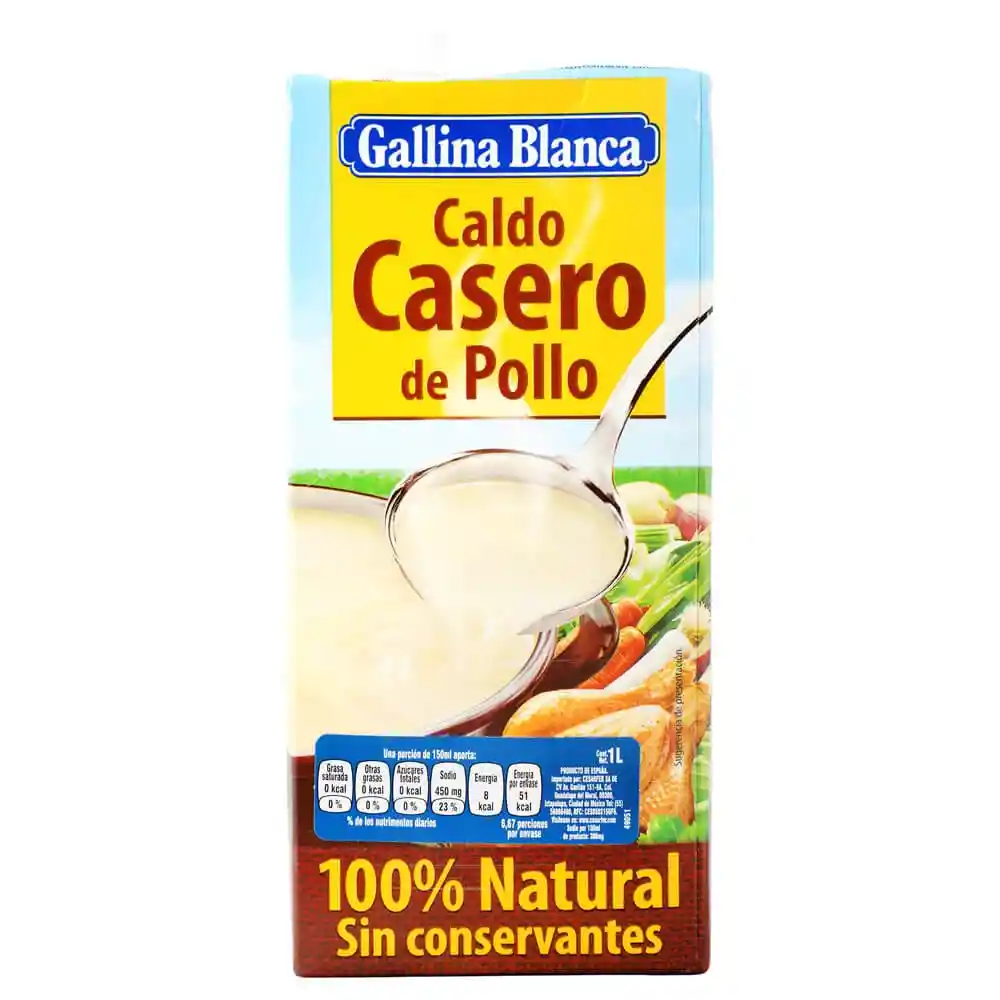 Gallina Blanca Caldo de Pollo 100% Natural