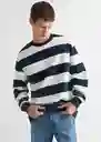 Buzo Sudadera Stripes 2 Navy Talla 19 Teen Niños Mango