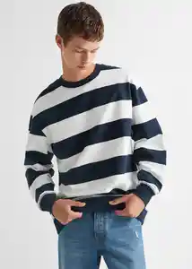 Buzo Sudadera Stripes 2 Navy Talla 19 Teen Niños Mango