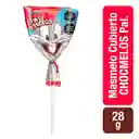 Chocmelos Paleta Masmelo Sabor a Vainilla Cubierto con Chocolate