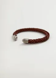 Pulsera Bracelet Cuero Talla 99 Hombre Mango