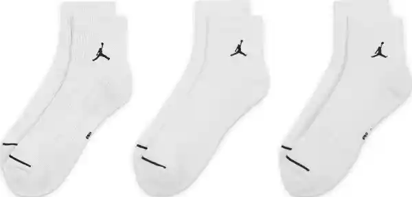 Nike Calcetines Everyday Cush Poly Para Hombre Blanco Talla L