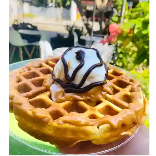 Waffle con 1 Base de Helado