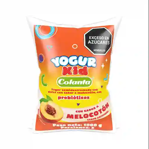 Yogur Colanta Semidrescremado Dulce Melocoton (1000 Gr)