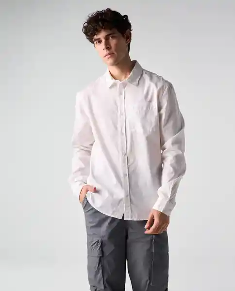 Camisa Hombre Crudo Talla XL 812G507_CRU110606