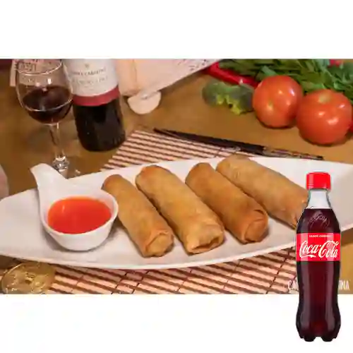 Combo Egg Rolls(lumpias) + Cocacola Orig 400ml