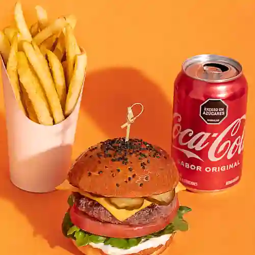 Combo Hamburguesa Sencilla +Cocacola Orig 250ml