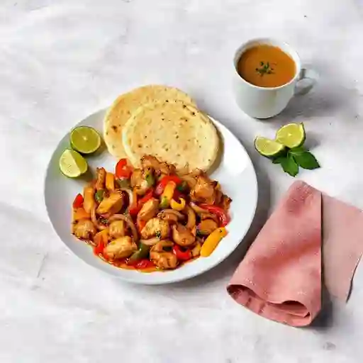Fajitas De: Pollo Completos