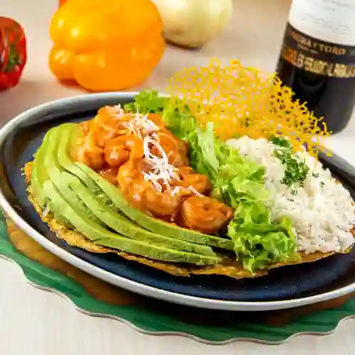 Tostón Camarones Al Curry