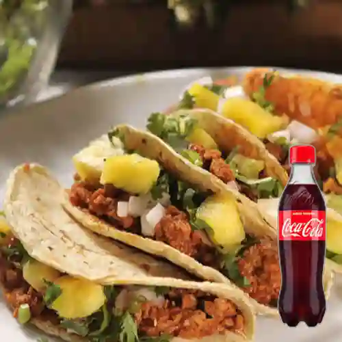 Combo Taco Chicharon + Coca-Cola Sabor Original 400 ml