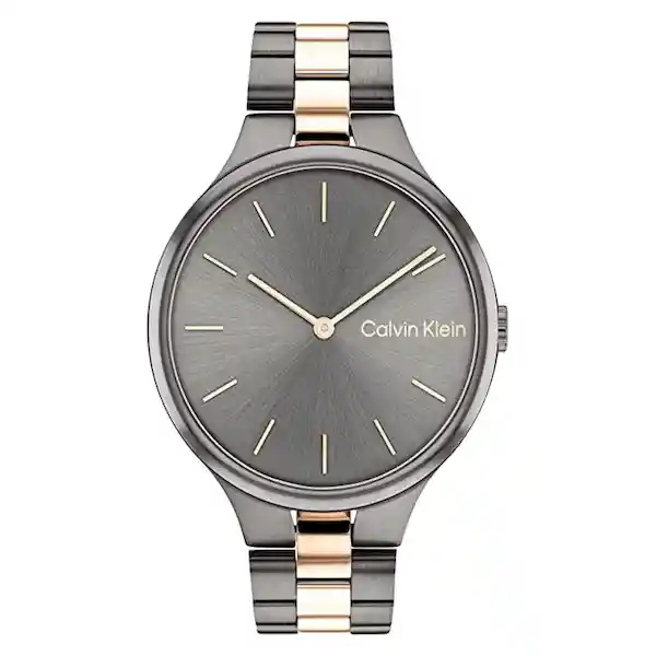 Reloj Linked Para Mujer Color Gris 25200127 Calvin Klein