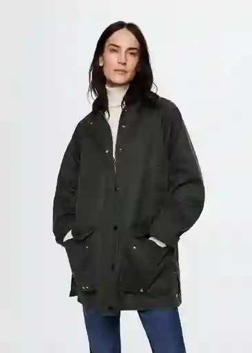 Parka Niagara Khaki Talla L Mujer Mango