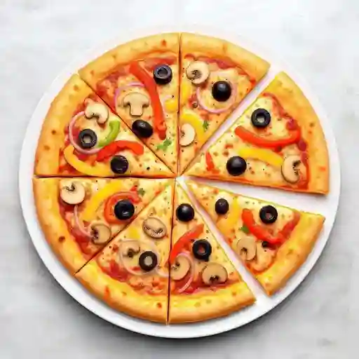 Pizza Vegetariana Personal con Borde