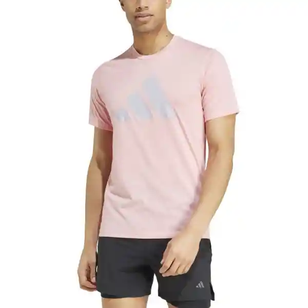 Adidas Camiseta Tr-Es Fr Logo T Para Hombre Rosado Talla XS