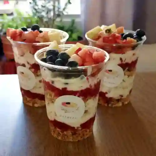 Parfait + Galletas de Avena