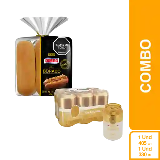 Combo Bimbo Pan Perro Dorado + Club Colombia Dorada 6 Und