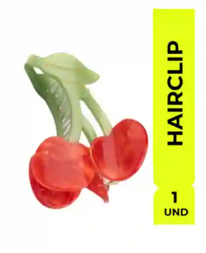Hairclip Gancho Cereza Pinza Neon