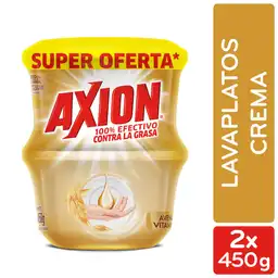 Lavaplatos en Crema Axion Avena y Vitamina E 450g x 2und