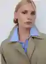 Abrigo Trench Dulce Beige Talla 24 Mujer Mango