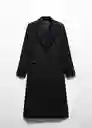 Abrigo Silence Negro Talla M Mujer Mango
