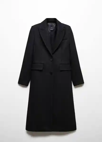 Abrigo Silence Negro Talla M Mujer Mango