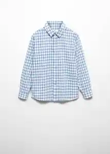 Camisa David Celeste Talla 07 Niños Mango