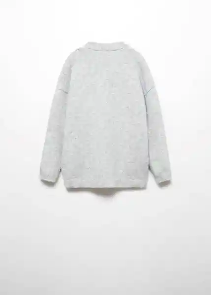 Cárdigan Tique5 Gris Claro Vigore Talla 10 Niña Mango