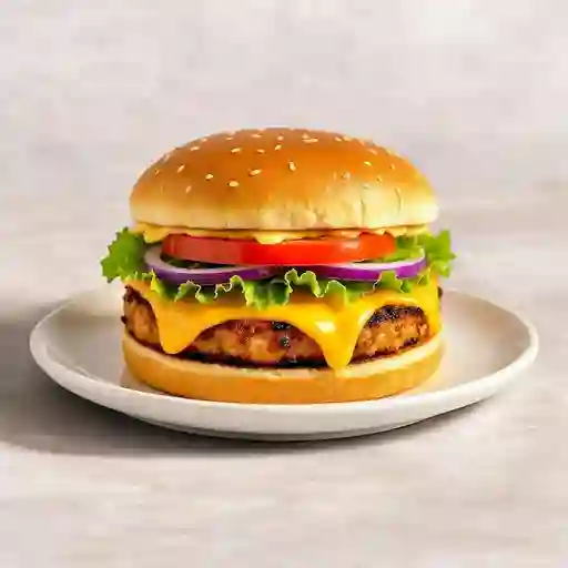 Hamburguesa doble pollo