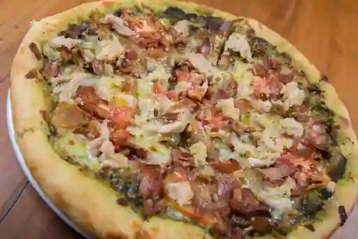 Pizza Pesto Pollo Tocineta