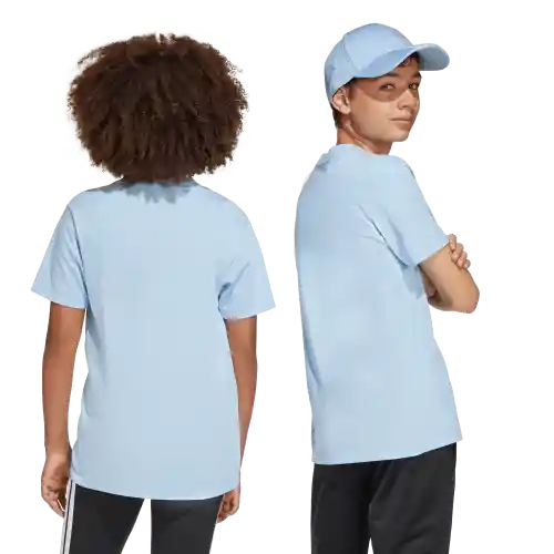 Adidas Camiseta Manga Corta Tee 160 Lifestyle de Niño Azul T M