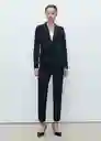 Blazer Americana Paloma Marino Talla 38 Mujer Mango