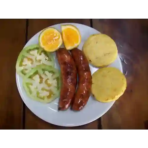 Plato de Dos Chorizos