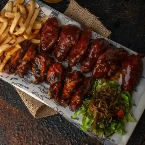 Alitas X12 en Salsa BBQ Original