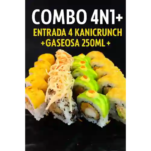 Combo 4n1 + Gaseosa 250ml + Entrada