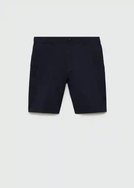 Bermuda Gracia Navy Talla 38 Hombre Mango