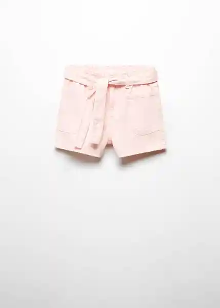 Short Ruth Rosa Pastel Talla 12 Niñas Mango