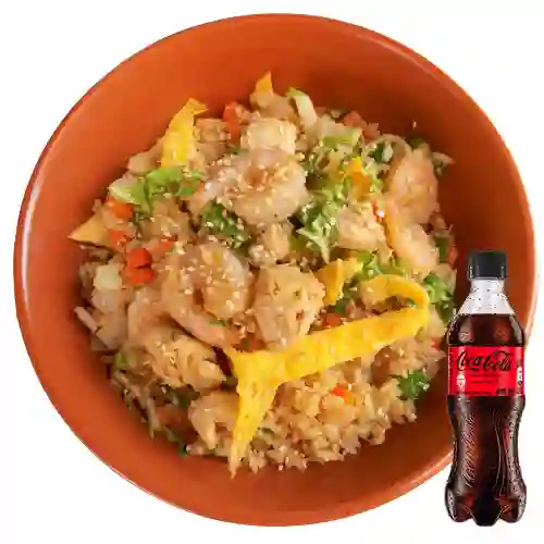 Arroz Thailandes Pollo Camarón +Cocacola S/az 400ml