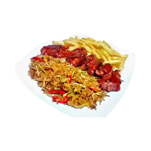 Combo Arroz Chino Papa Costilla para 4