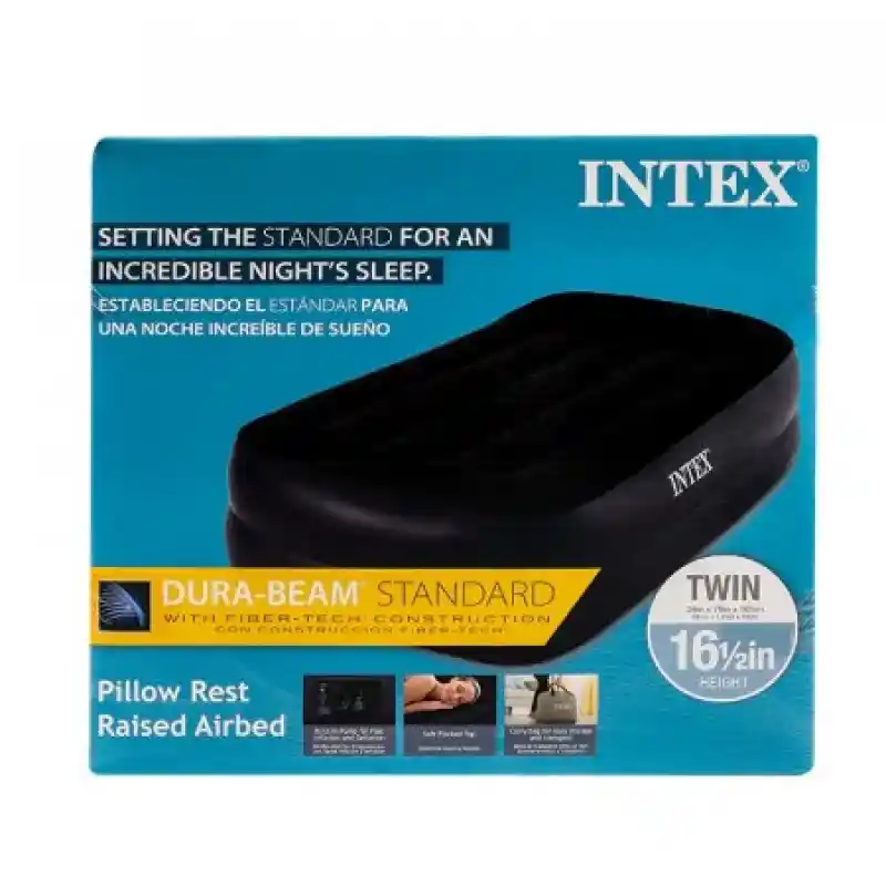 Intex Colchón Inflable Twin Eléctrico 64121